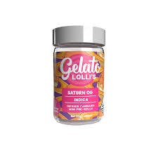 Gelato | Lolli's | Saturn OG | Indica | Infused Pre-roll 5pk | 3g