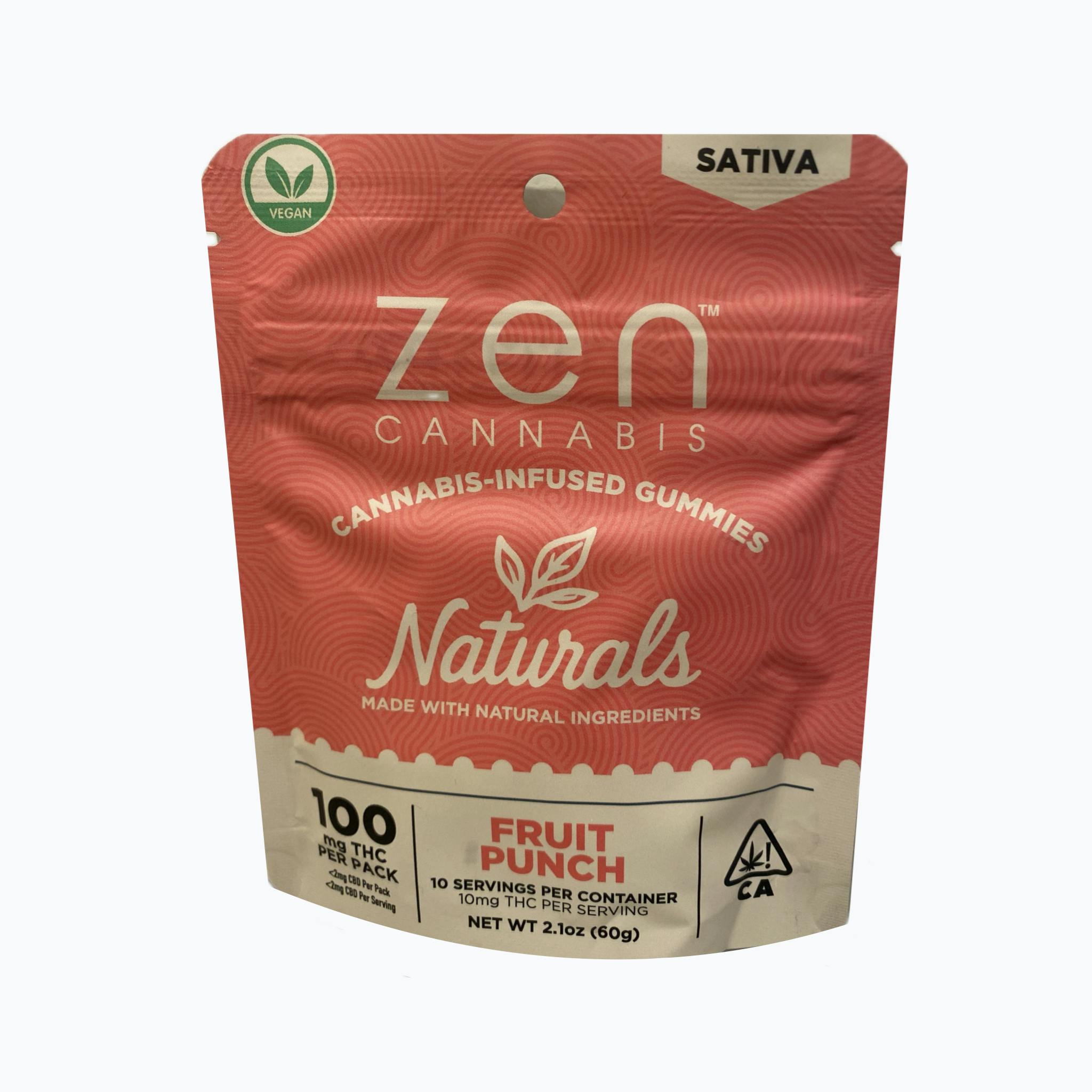 Fruit Punch Sativa 10-Pack Gummies