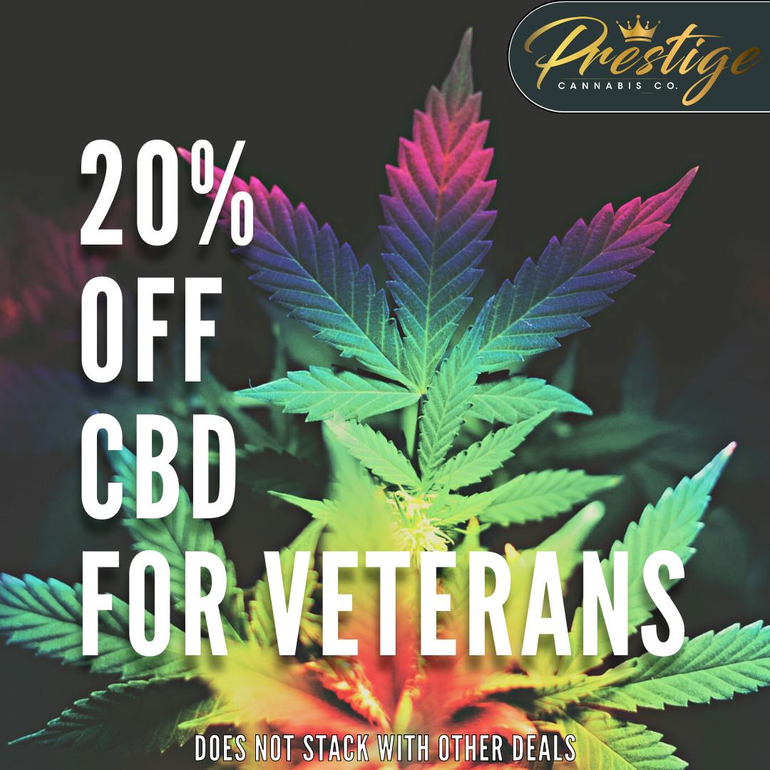 20% ALL CBD PRODUCTS FOR VETERANS & SENIORS