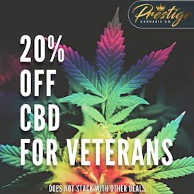 20% ALL CBD PRODUCTS FOR VETERANS & SENIORS