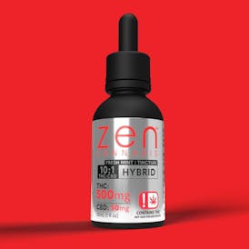 ZEN CANNABIS TINCTURE | FRESH MINT - HYBRID (500MG THC : 50MG CBD)