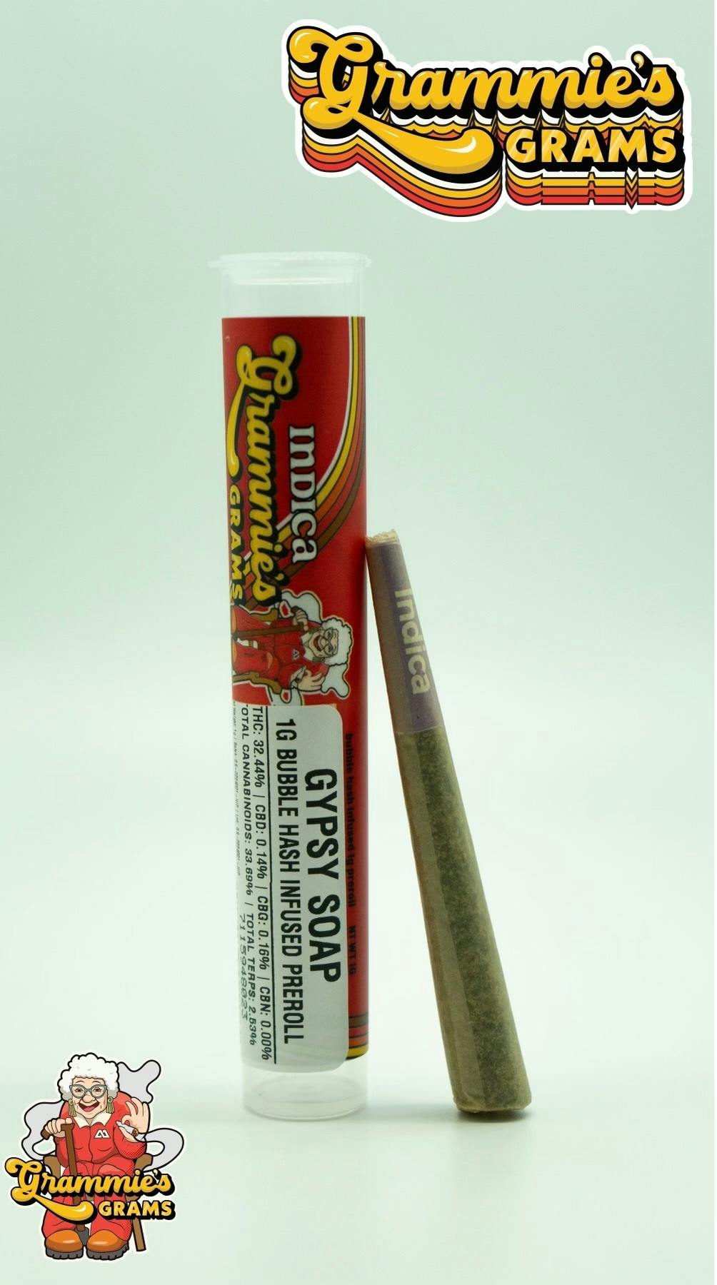 GRAMMIE GRAMS INFUSED PRE-ROLL | GYPSY SOAP - HYBRID (1G)
