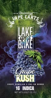 LAKE AND BAKE CARTRIDGE | GRAPE KUSH - INDICA (1G)
