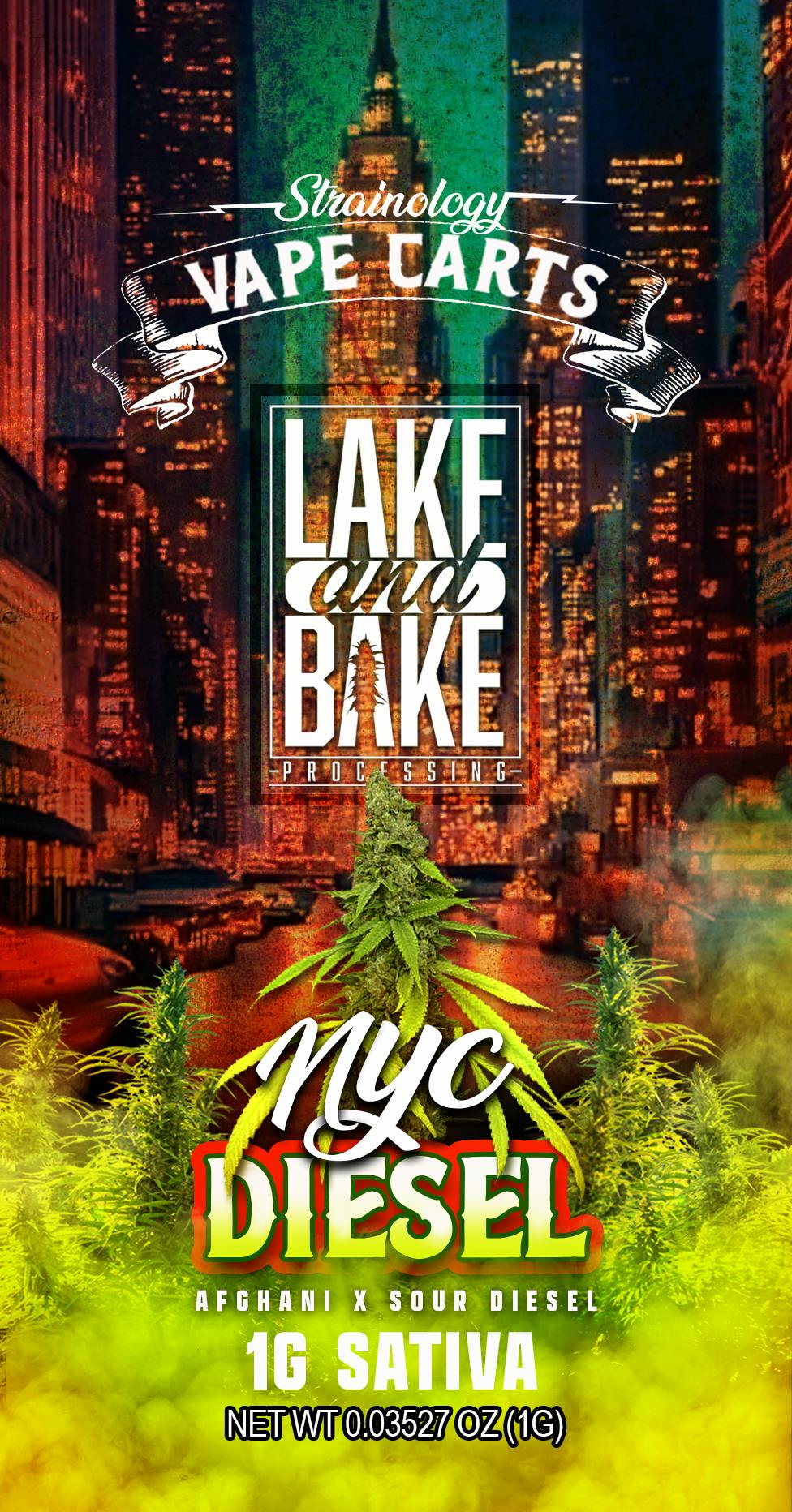 LAKE AND BAKE CARTRIDGE | NYC DIESEL - SATIVA (1G)