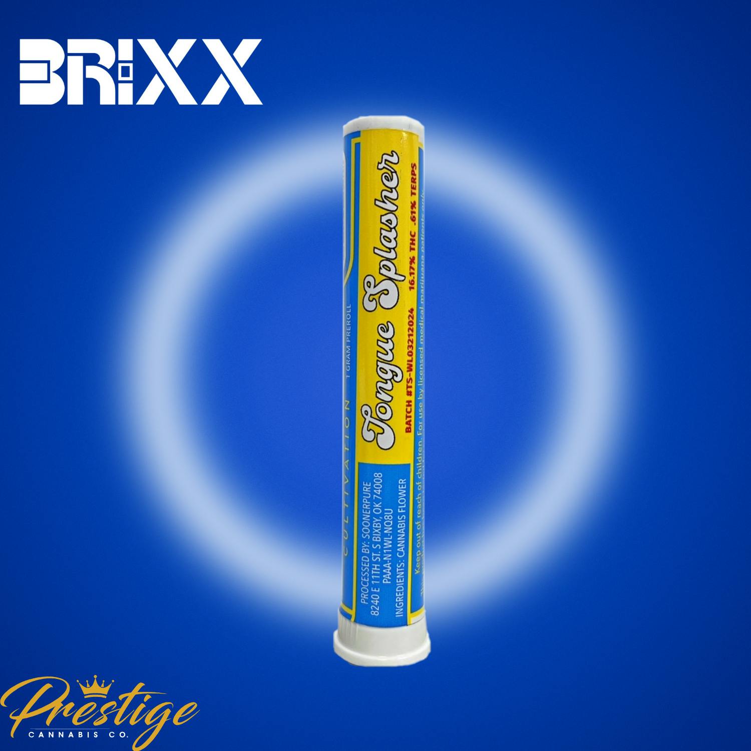 BRIXX - Tongue Splasher - Non Infused 1g PreRoll