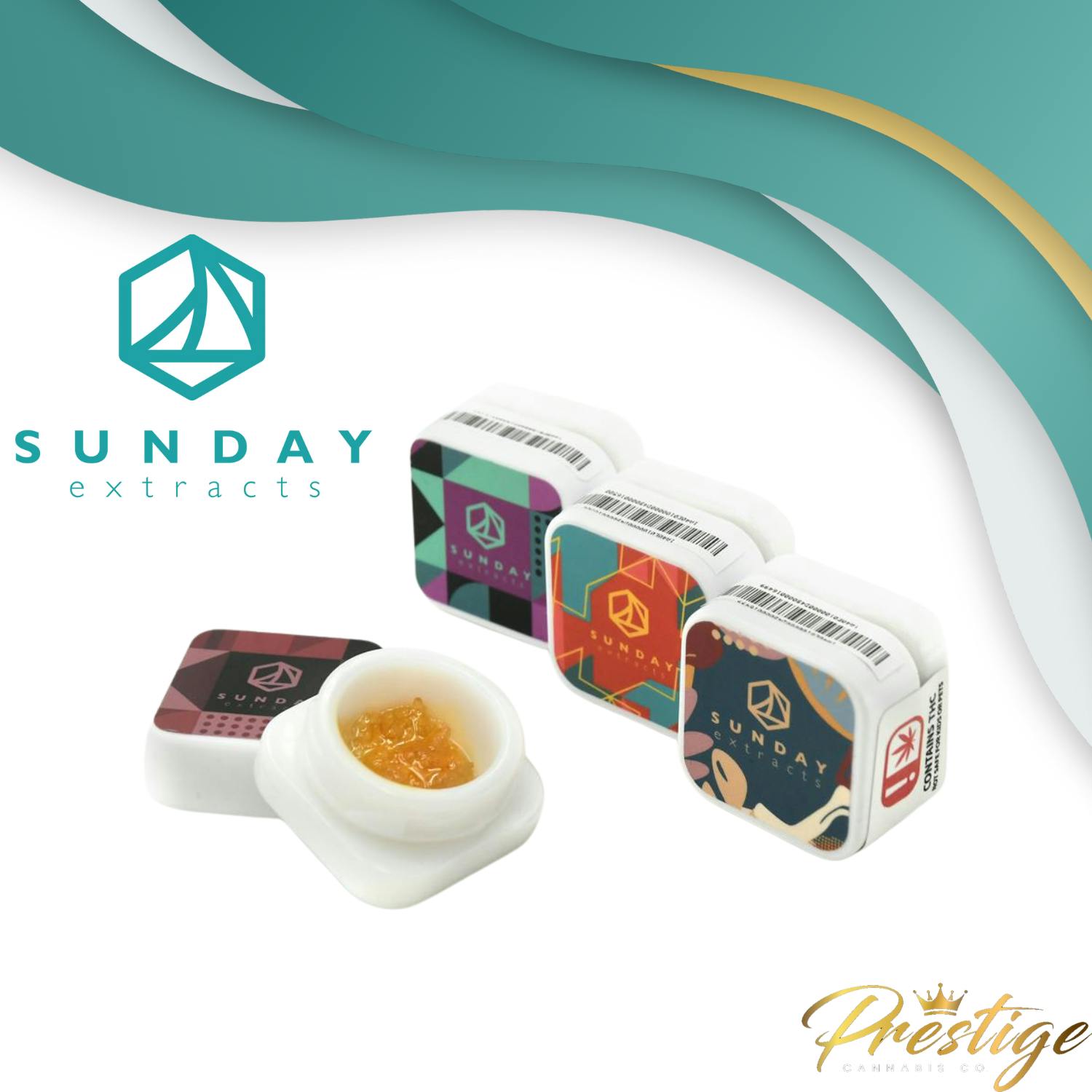 SUNDAY EXTRACTS WAX | LEMON PASTRIES - SATIVA (1G)