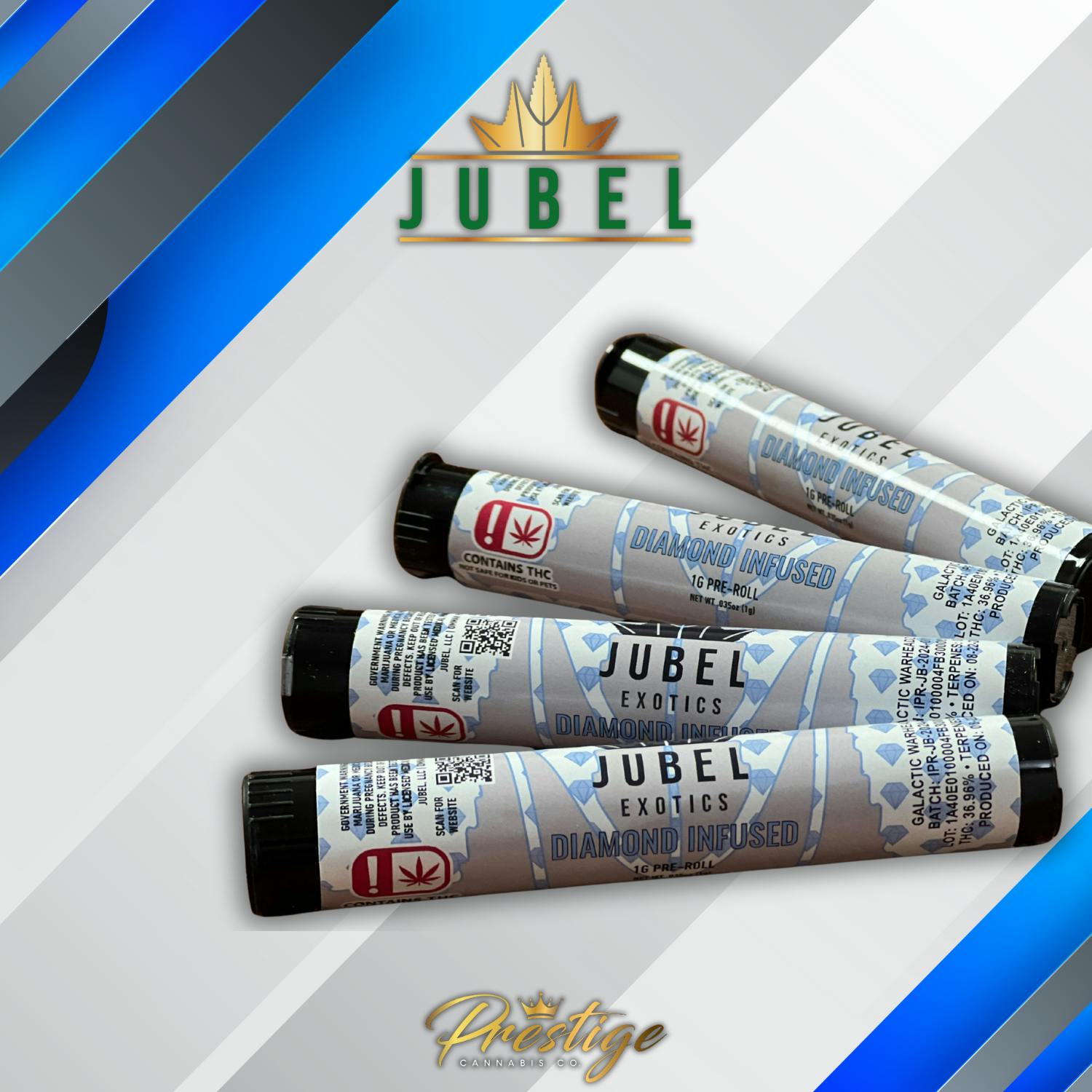 Jubel | Premium Diamond Infused Pre-Roll | Candy Warheadz | 1 Gram