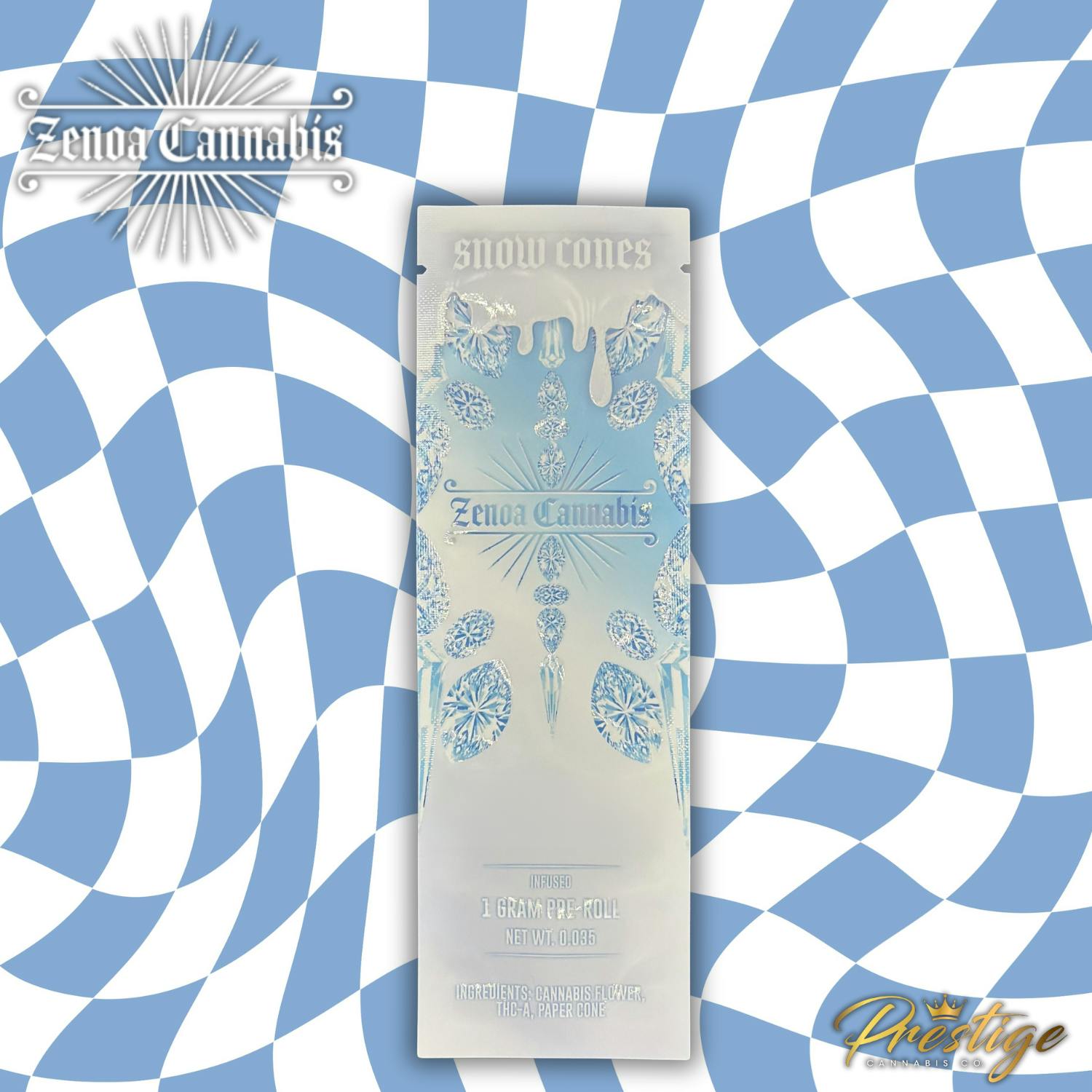 Snow Cones Isolate Infused Pre-Roll | White Truffle | 1g
