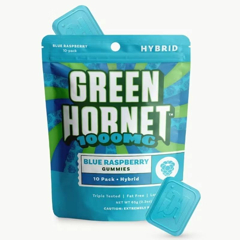 Mega Dose Blue Raspberry | Gummies | 10pk | 1000mg/ea