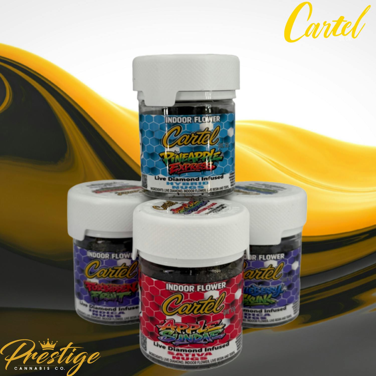 CARTEL OIL CO. LIVE DIAMOND INFUSED NUGS | GRAPE OX - INDICA (7G)