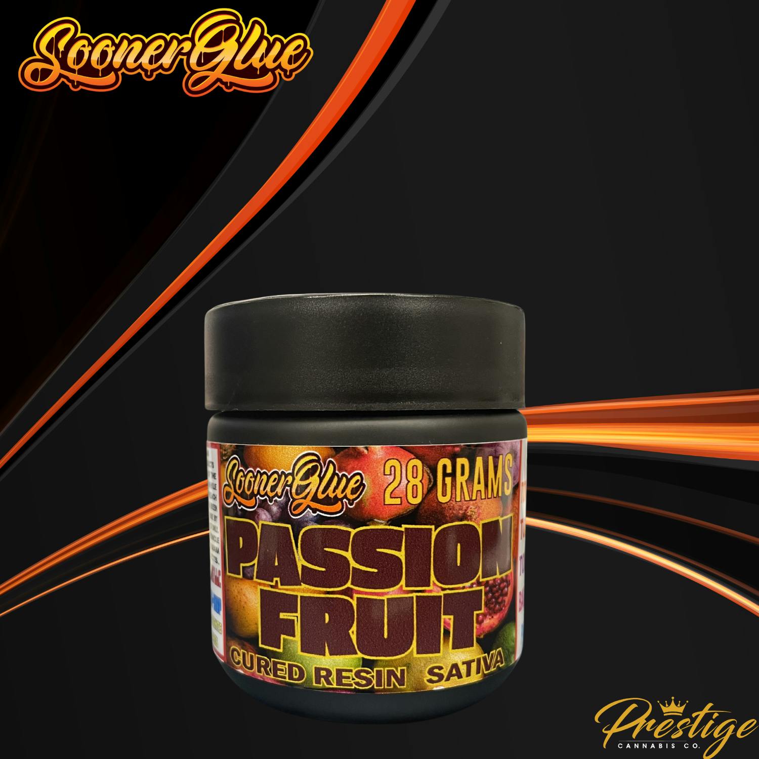 SOONER GLUE CURED RESIN BALLER JAR | PASSION FRUIT - SATIVA (28G)