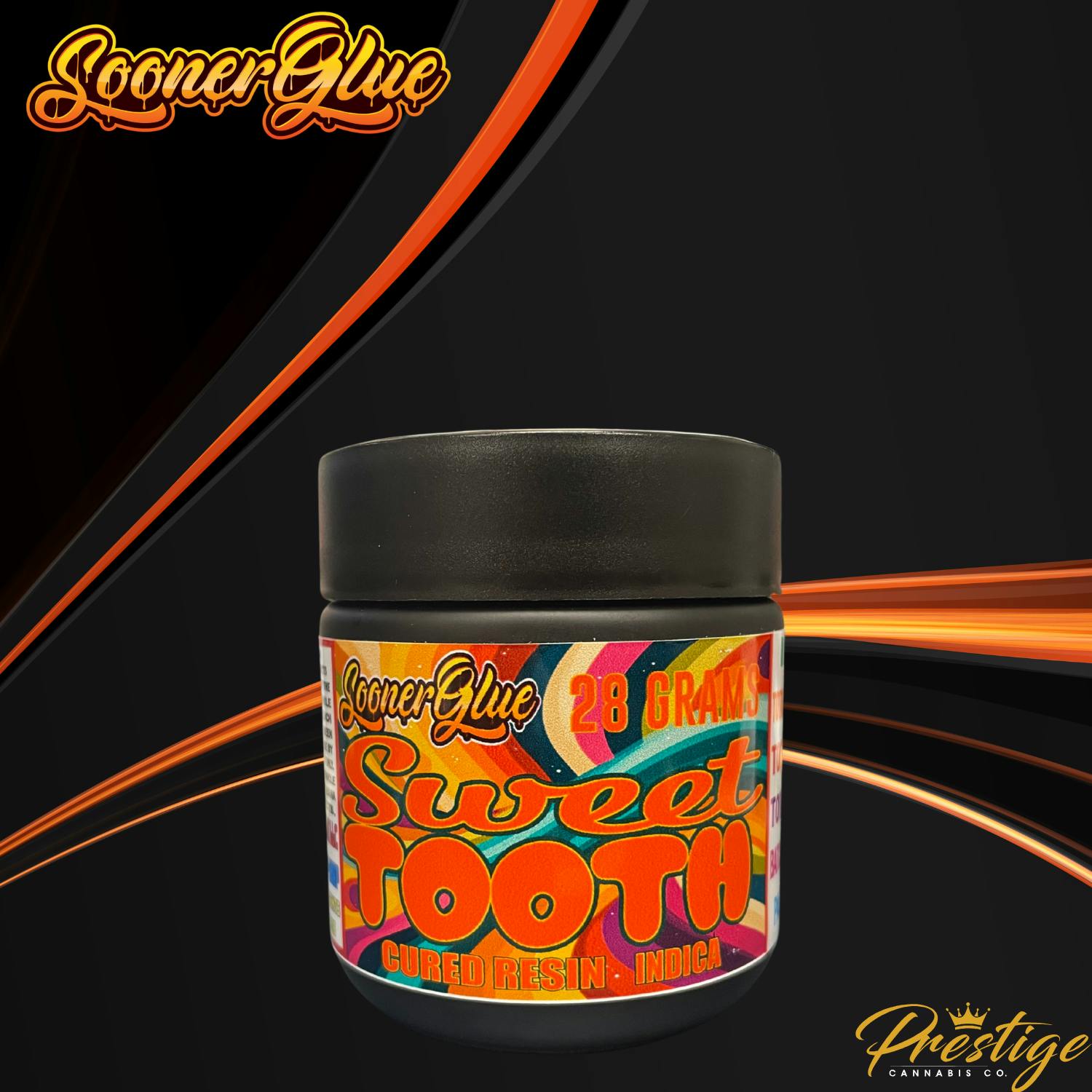 SOONER GLUE CURED RESIN BALLER JAR | SWEET TOOTH - INDICA (28G)