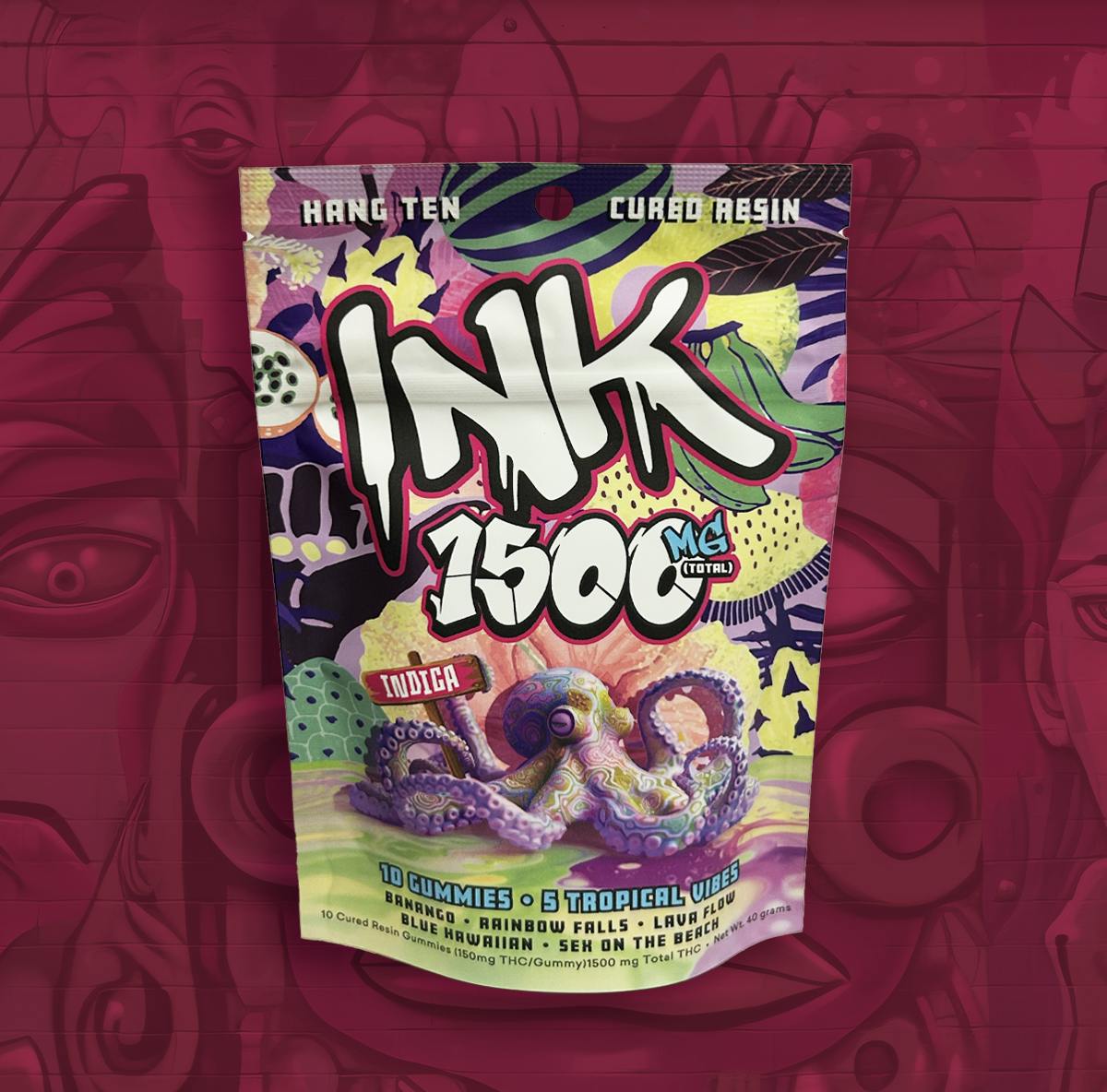 Ink | Indica Variety Pack Gummies | 1500mg | 10ct | 150mg/ea