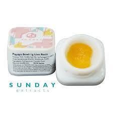 SUNDAY EXTRACTS LIVE RESIN | PAPAYA BOWL - SATIVA (1G)