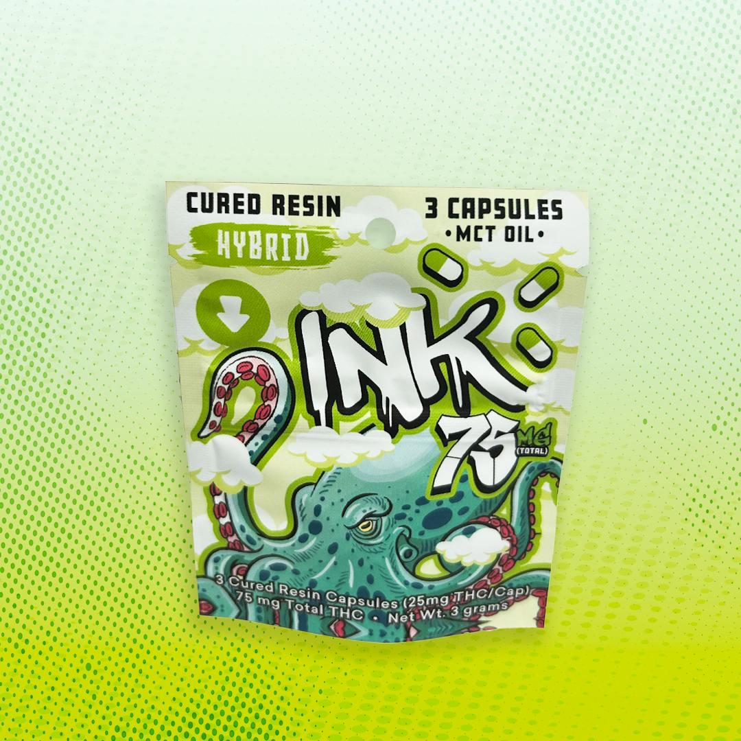 Ink | Hybrid | Capsules | 75mg | 3ct | 25mg/ea