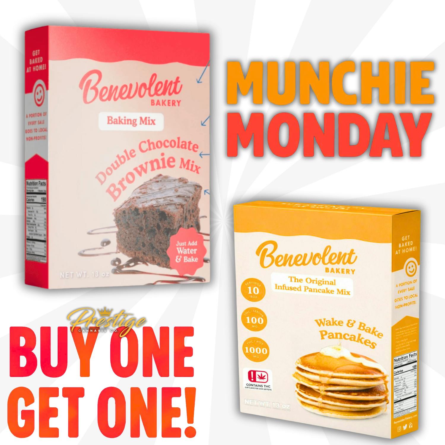 MUNCHIE MONDAY BOGO WITH BENEVOLENT BAKERY!