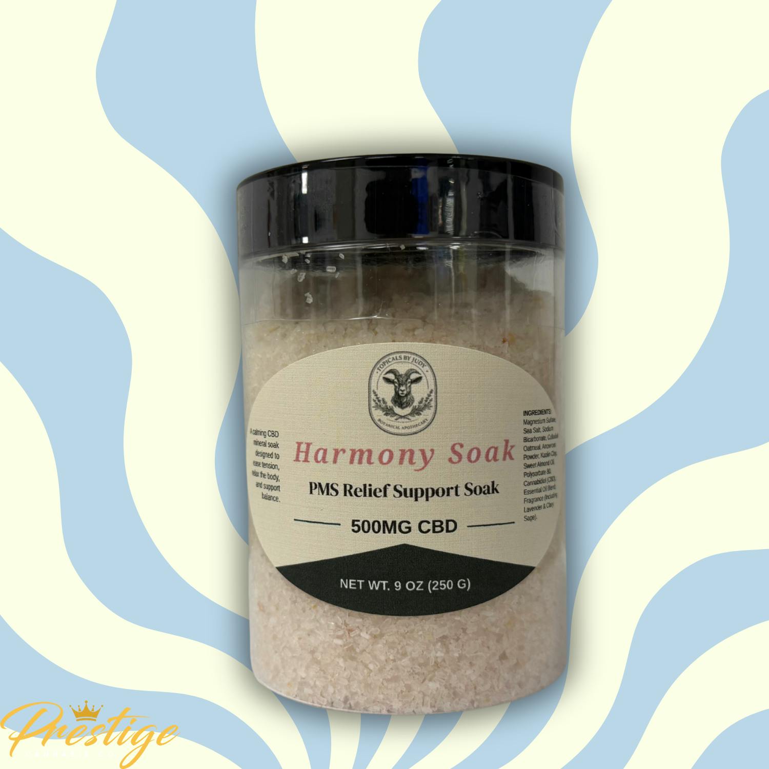 TOPICALS BY JUDY BATH SALTS | HARMONY - CYCLE SUPPORT (500MG CBD)