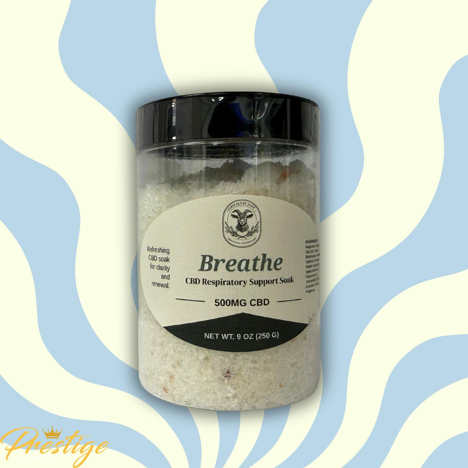TOPICALS BY JUDY BATH SALTS | BREATHE (500MG CBD)
