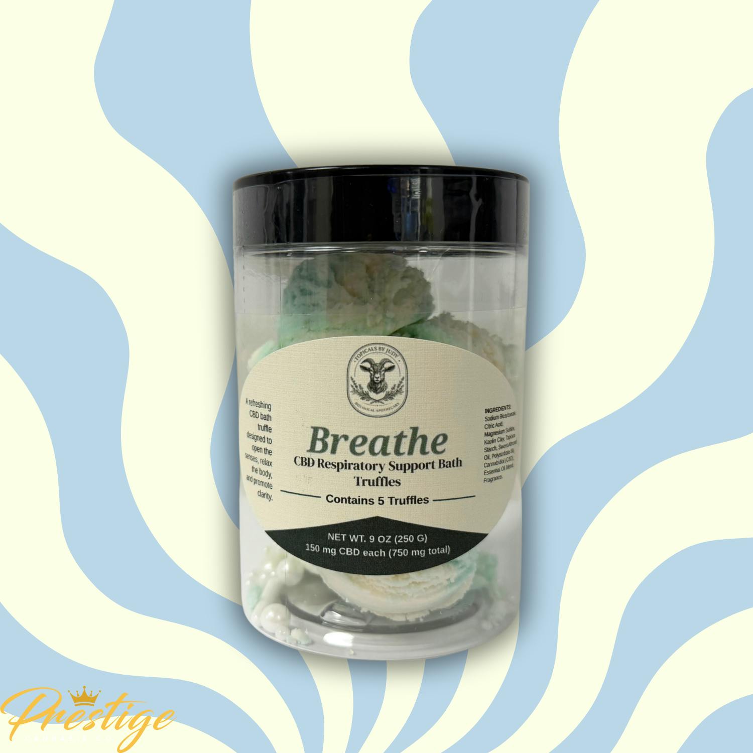 TOPICALS BY JUDY 5 PACK BATH TRUFFLES | BREATHE (750MG CBD)
