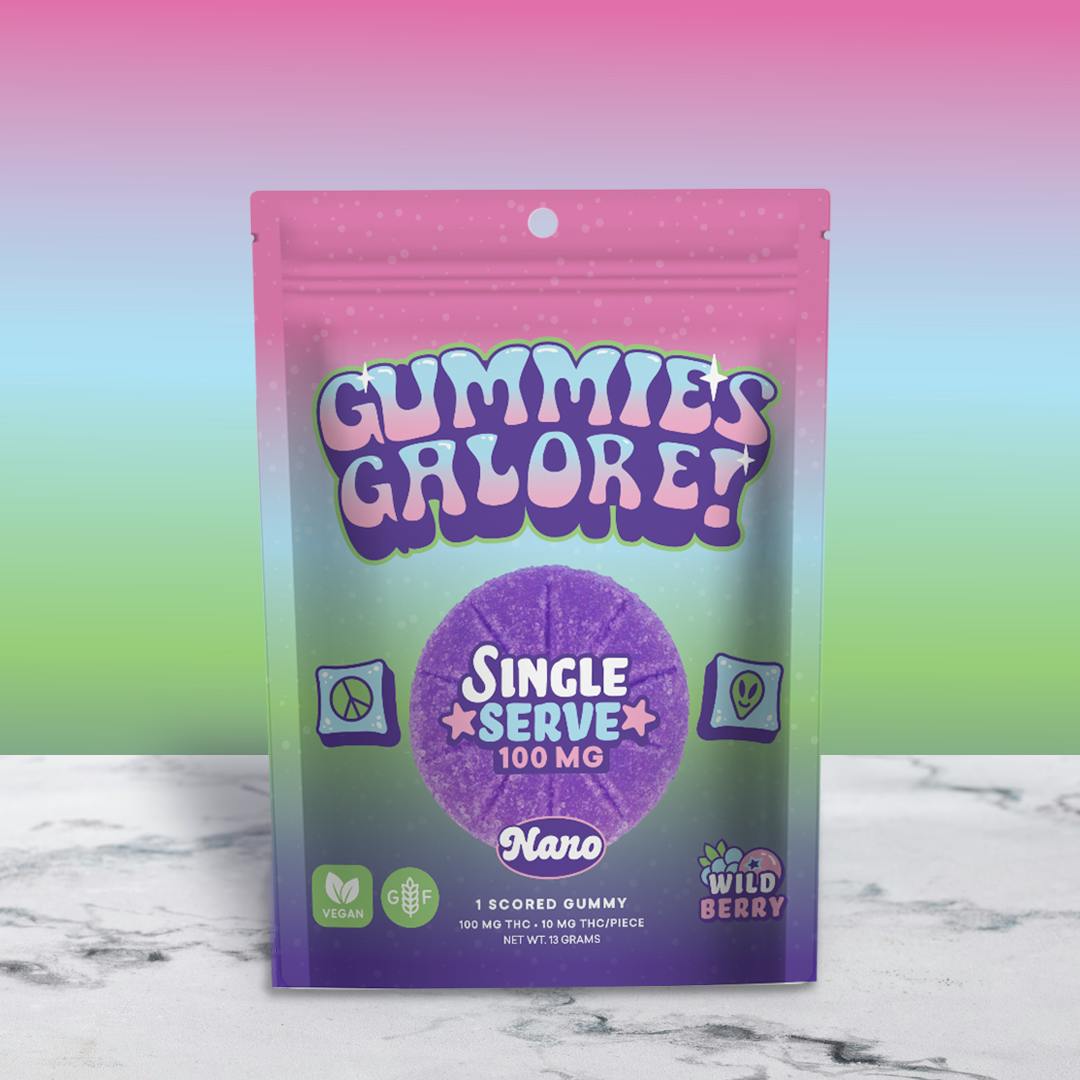 TRIBE NANO LIVE RESIN SINGLE GUMMIES GALORE (100MG)