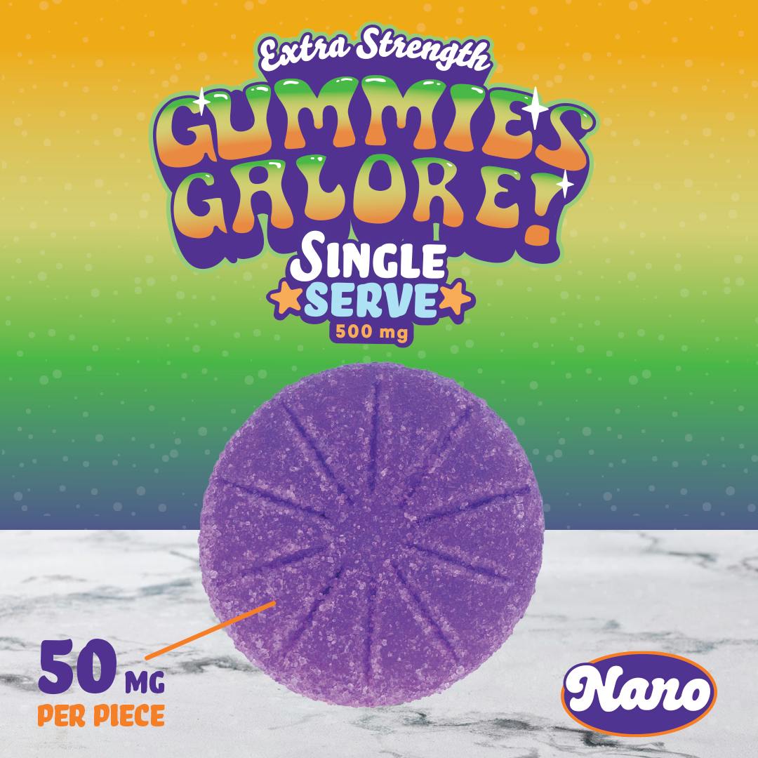 TRIBE NANO LIVE RESIN SINGLE GUMMIES GALORE (500MG)