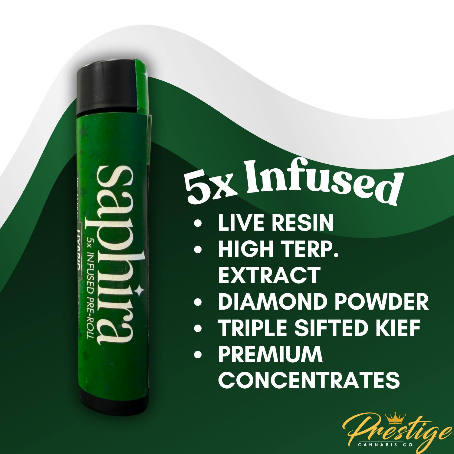 SAPHIRA INFUSED PRE-ROLL | SOLAR & LUNAR - HYBRID (2.5G)