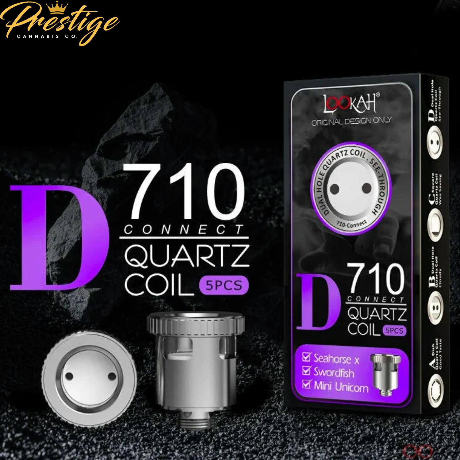 LOOKAH SWORDFISH COIL | D - QUARTZ (710 CONNECT) (5PK)
