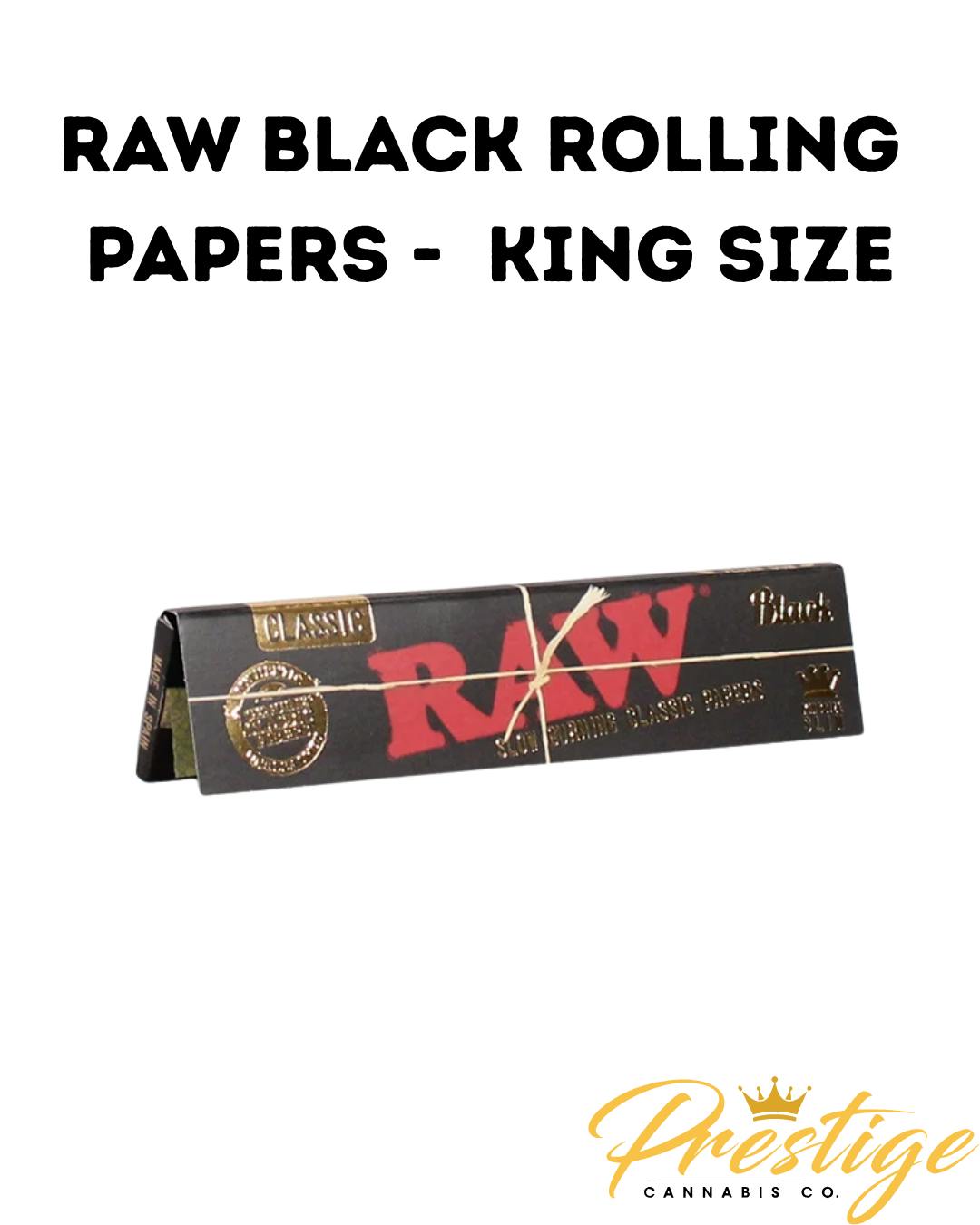 RAW PAPERS | ORGANIC HEMP BLACK - KING SIZE SLIM (32PK)