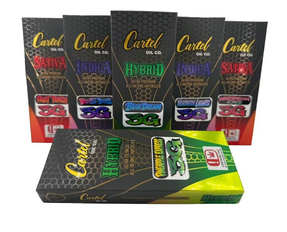 Cartel Oil Co | Strawberry Cough | Disposable | 3g