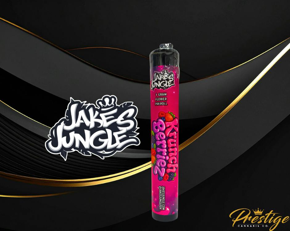 JAKE'S JUNGLE FULL FLOWER PRE-ROLL | KRUNCH BERRIEZ - INDICA DOM (1G)