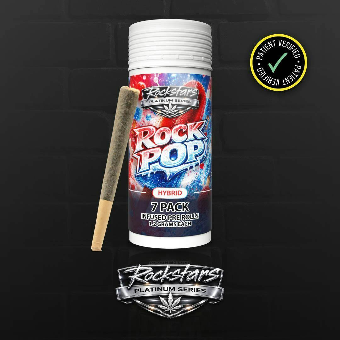 ROCKSTAR INFUSED PRE-ROLL PACK | ROCK POP - HYBRID (8.4G)