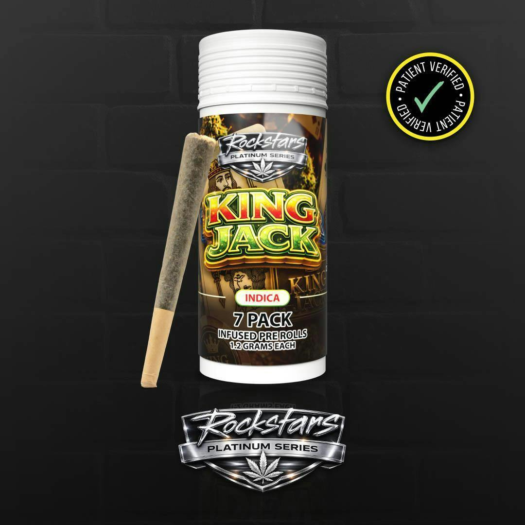 ROCKSTAR INFUSED PRE-ROLL PACK | KING JACK - INDICA (8.4G)