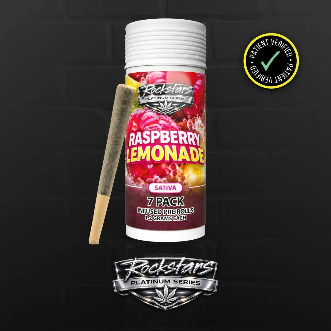 ROCKSTAR INFUSED PRE-ROLL PACK | RASPBERRY LEMONADE - SATIVA (8.4G)