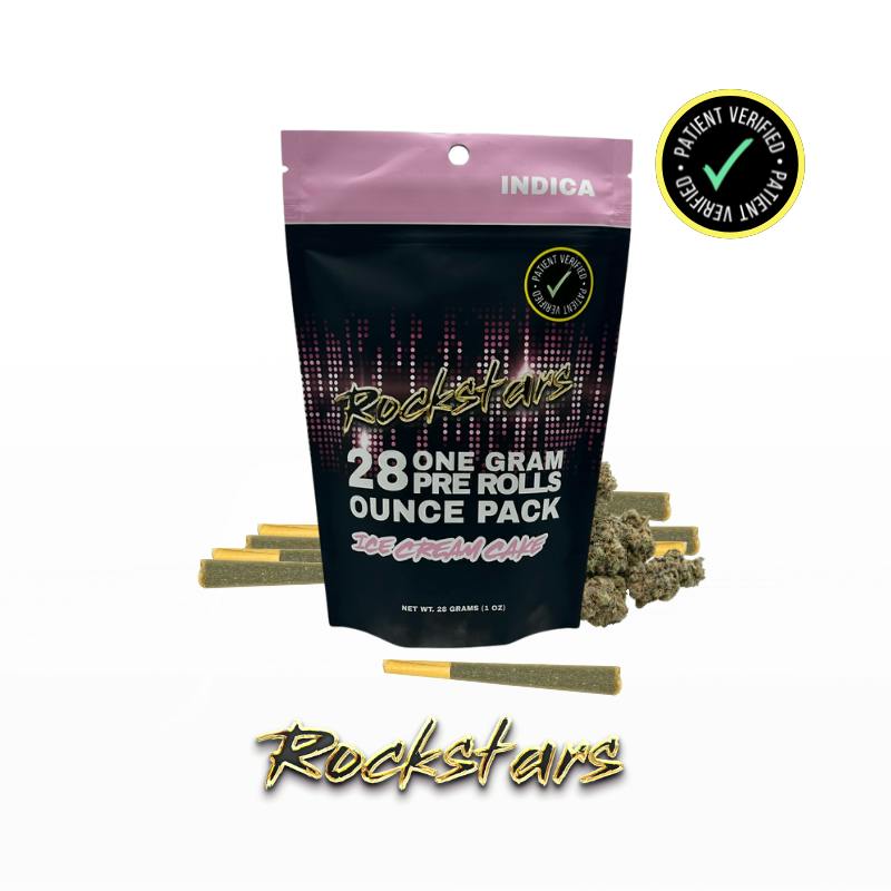Rockstars | 28g Pre Roll Pack | Ice Cream Cake