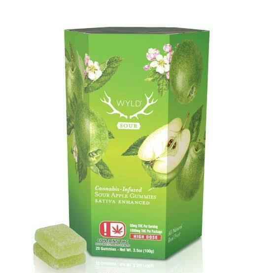 WYLD | SOUR APPLE - SATIVA (1000MG)