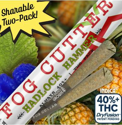 2 Pack | Hadlock Hammer INFUSED, 2 x .5g Joints | C.C. at Sweet Relief Shop, Maine Recreational Marijuana and Cannabis Dispensary on Rt. 1
