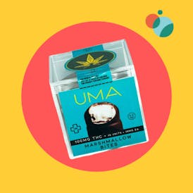 UMA MARSHMALLOW WITH DARCK CHOCOLATE BITES 100MG