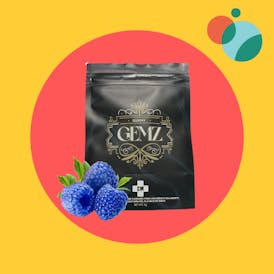 GEMZ BLUE RAZZ GUMMY 50MG