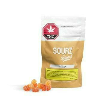Spinach | Peach Orange Gummies | 10mg | 5ct | 2mg each