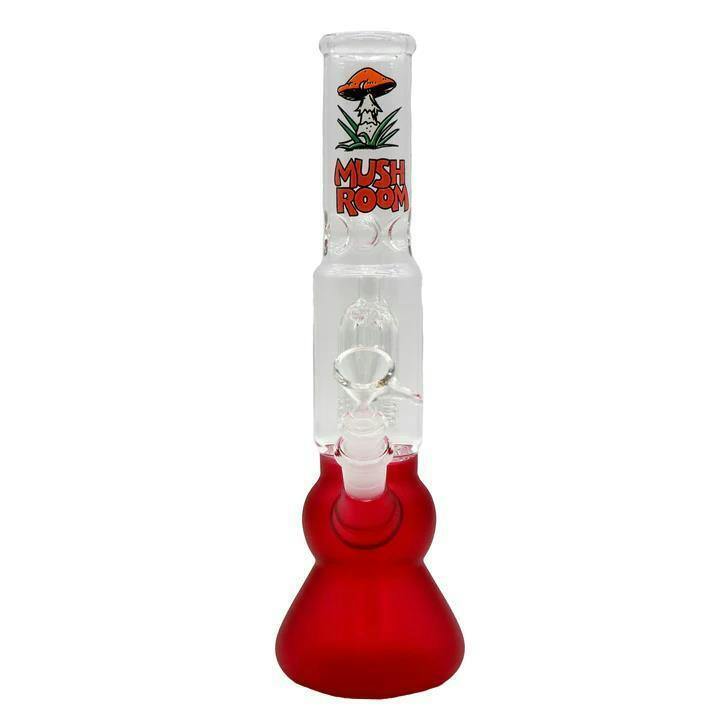 12" Water Pipe Tree Perk, Ice Catcher - Red