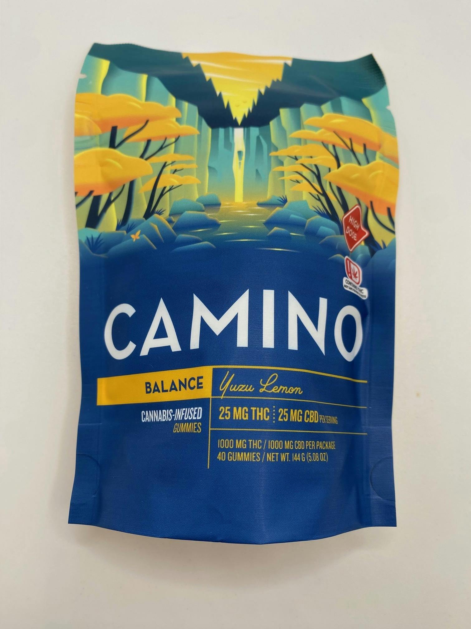 Balance | Yuzu Lemon THC:CBD 1:1 Gummies | 1000mg | 40ct | 25mg/ea