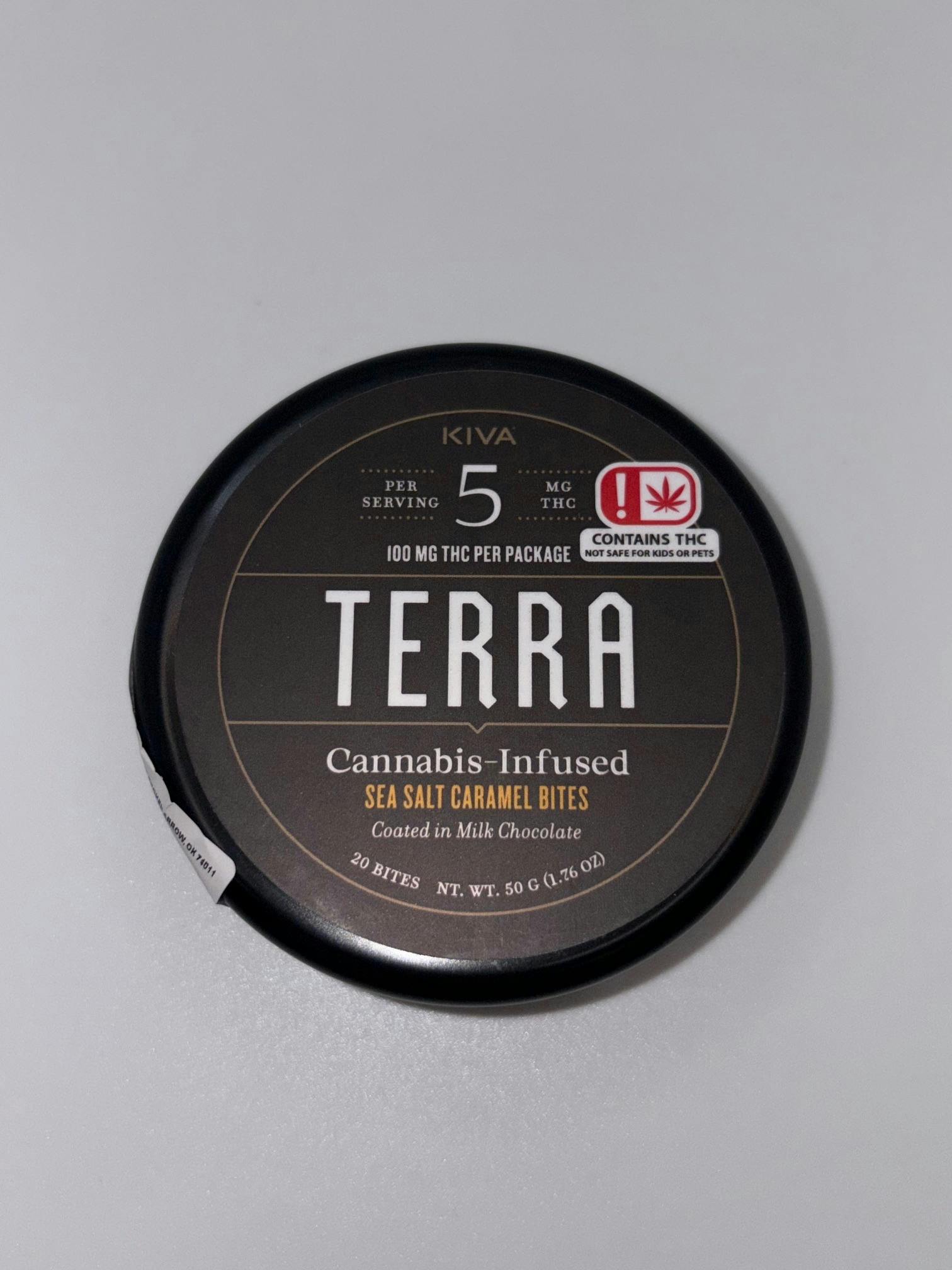 Terra | Milk Chocolate Sea Salt Caramel | 100mg | 20ct | 5mg/ea