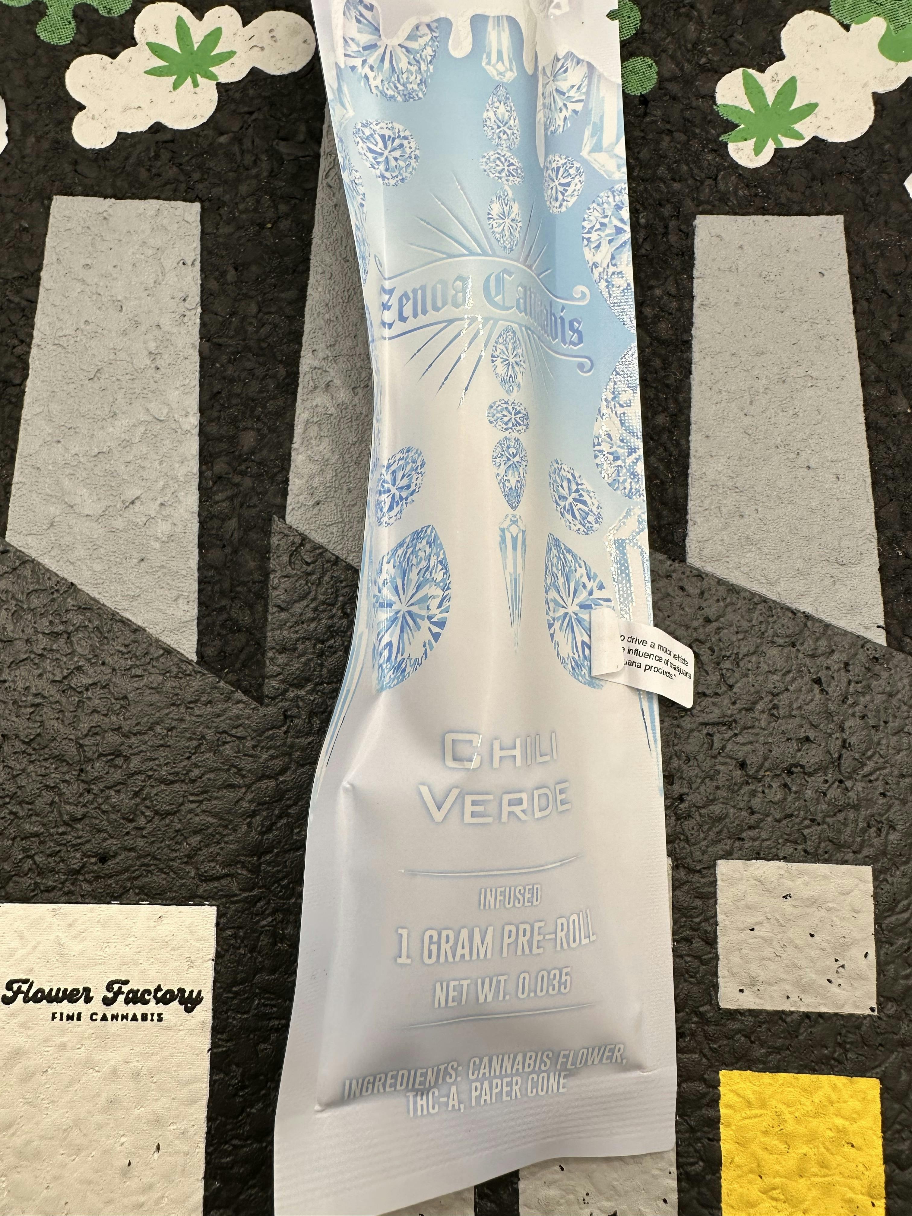 Snow Cones Isolate Infused Pre-Roll | Chili Verde | 1g