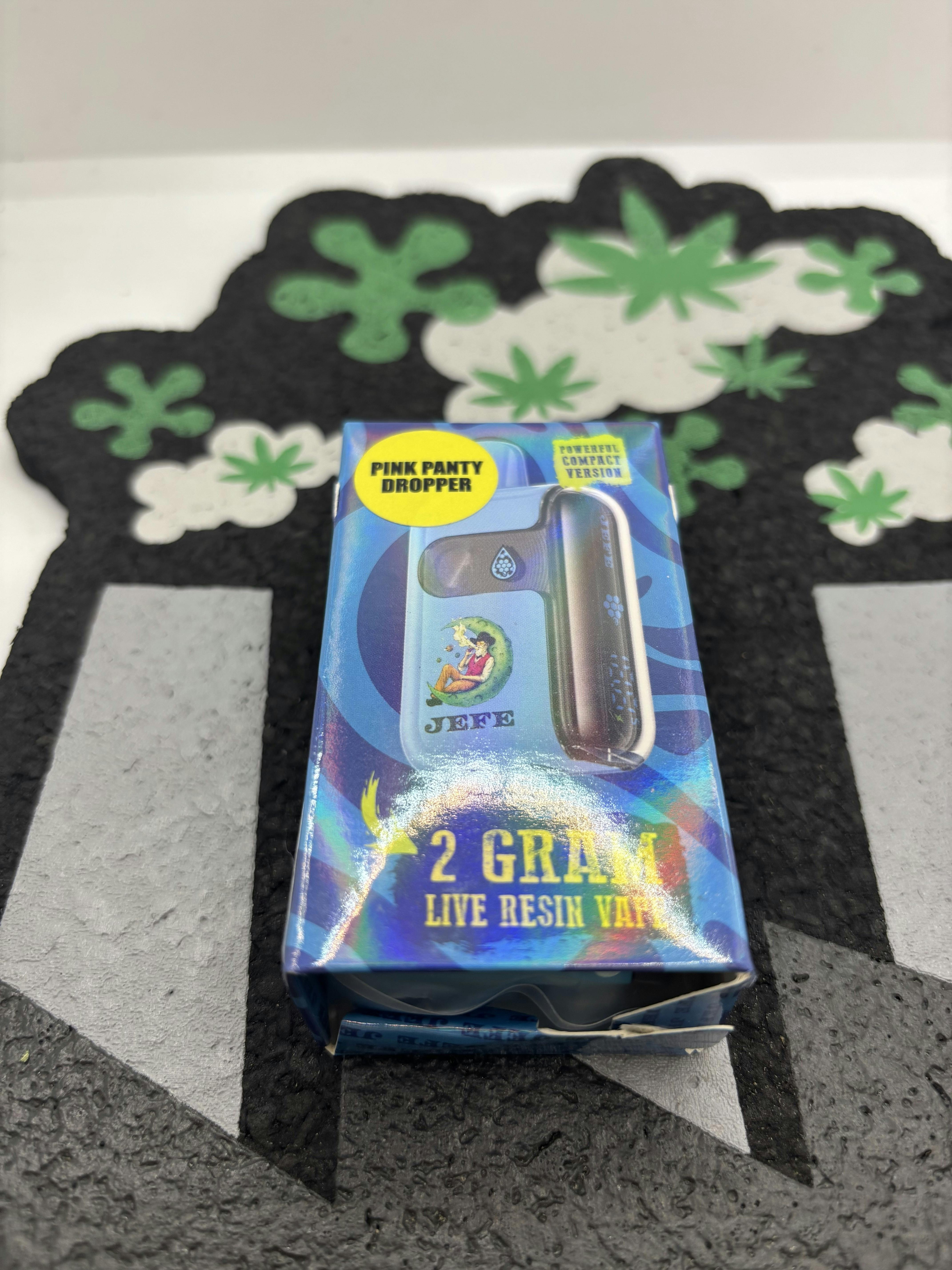 JEFE 2G Live Resin MINI Geek Bar-Style Disposable - Pink Panty Dropper (H)