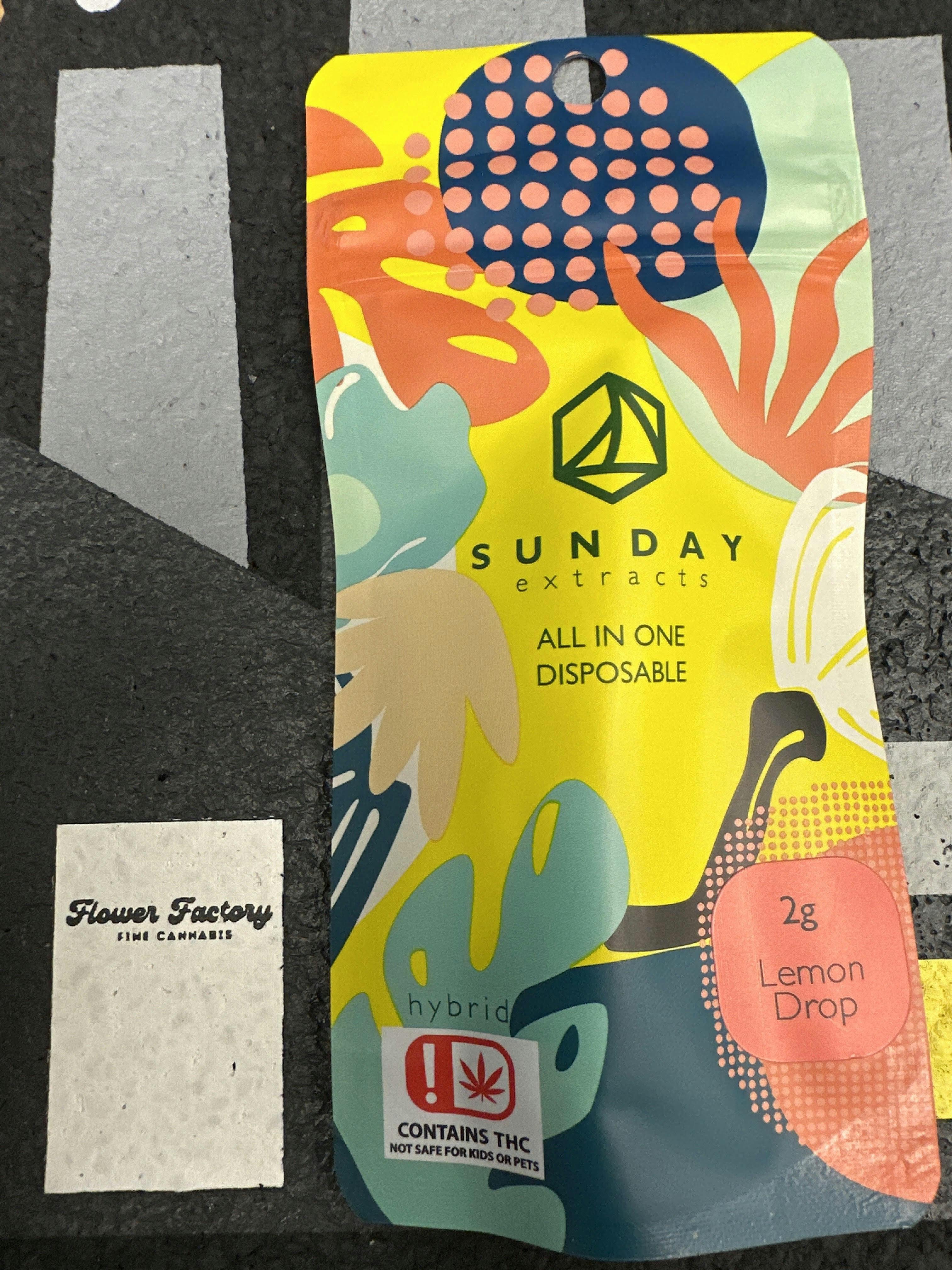 Sunday Extracts | Lemon Drop | Disposable | 2g