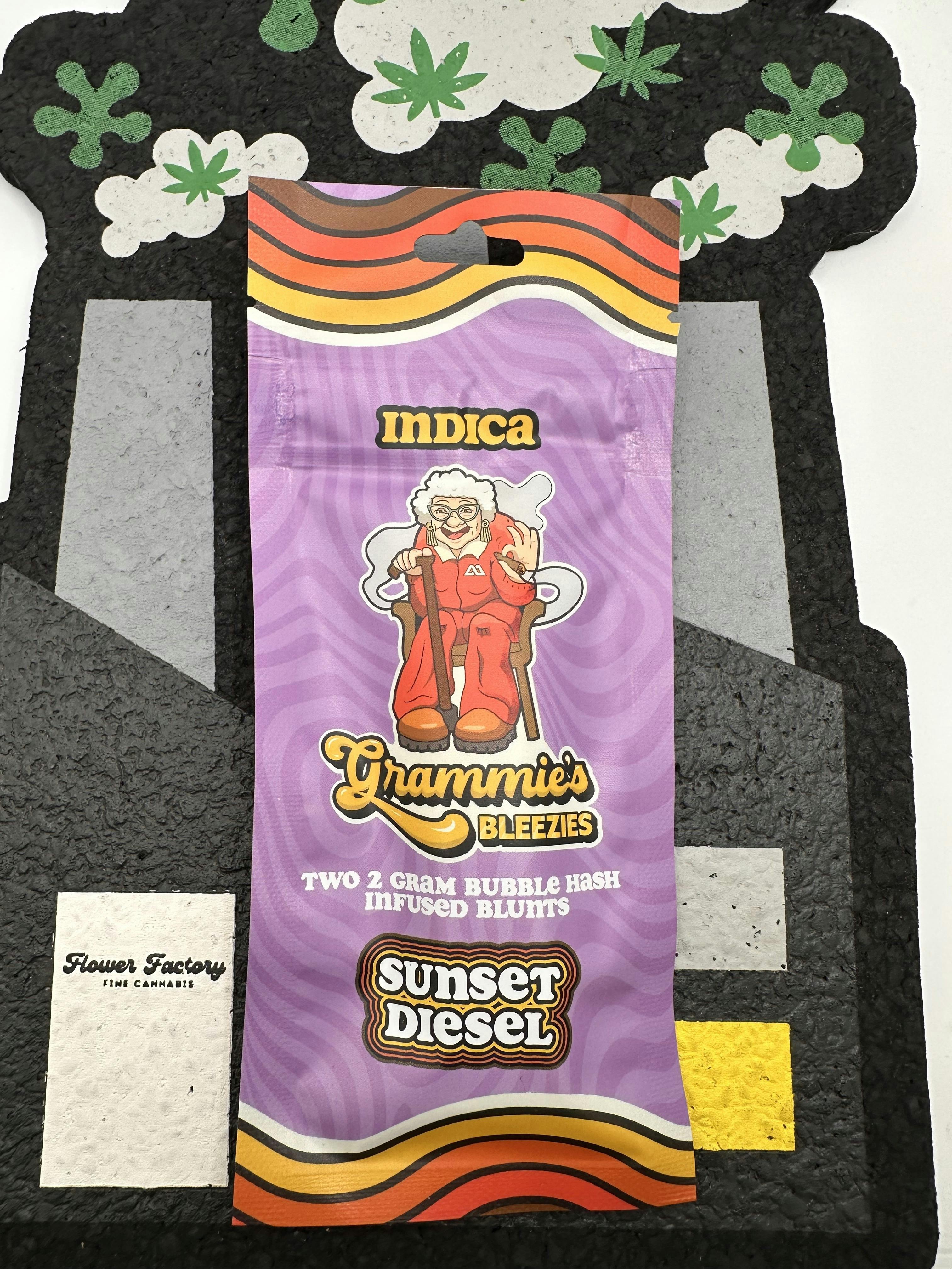 Sunset Diesel two 2g Bubble Hash Infused Blunts