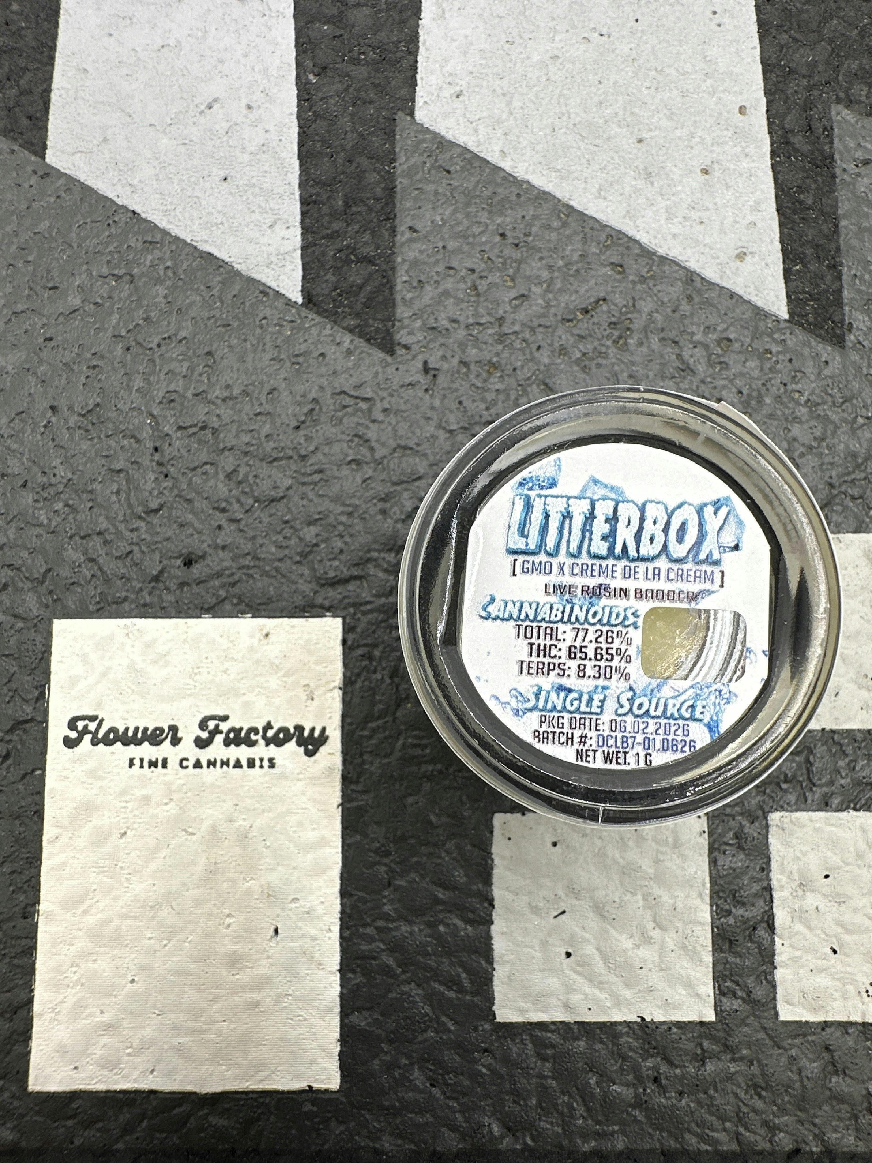 The Divine Collection - Litterbox Comeback Kid Live Rosin Badder 1g