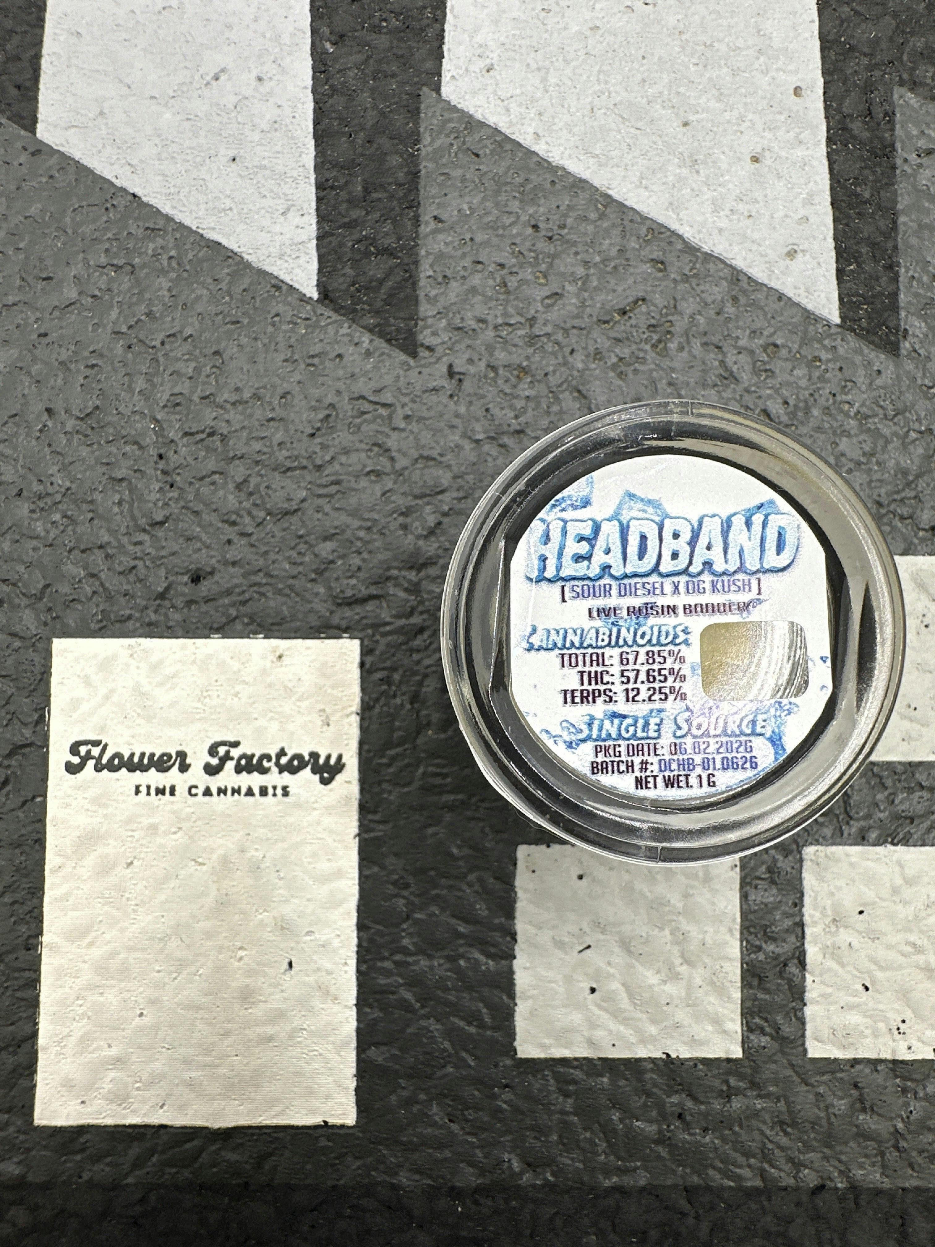 The Divine Collection 1g Live Rosin Badder - Headband