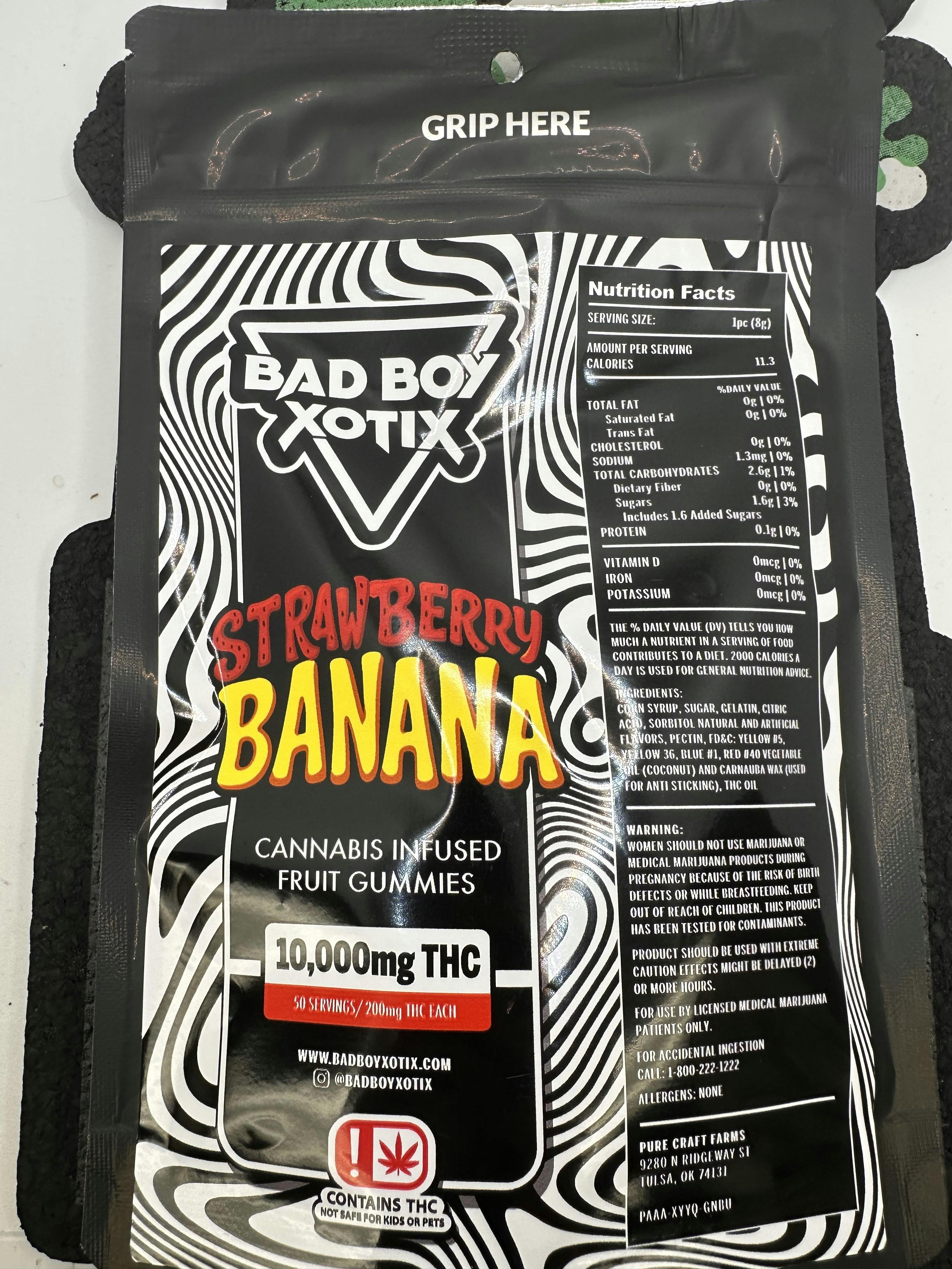 Strawberry Banana 10,000mg Gummies