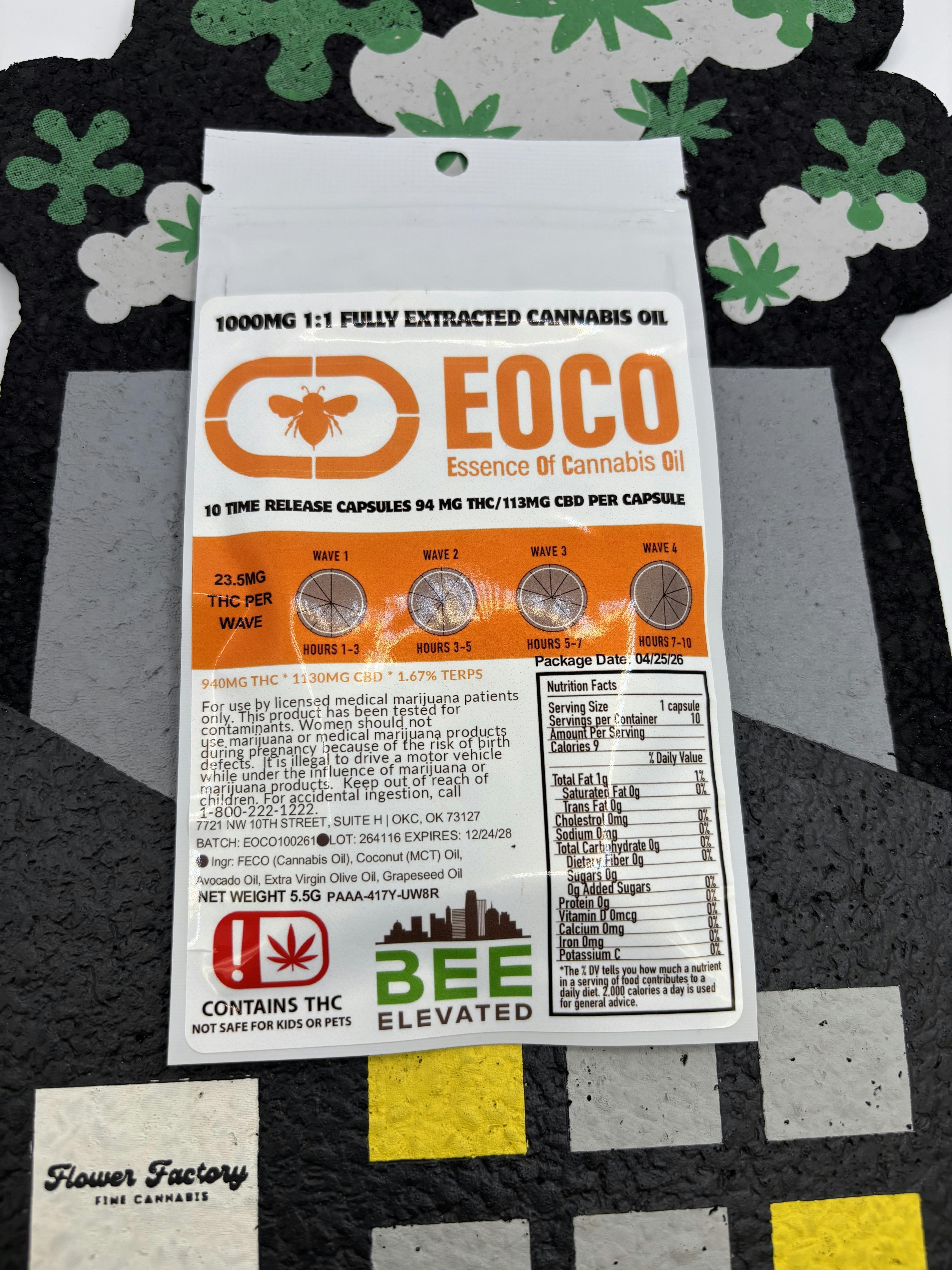 Eoco | 1:1 1000mg | Time-Release Capsule